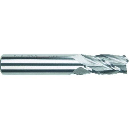 Morse End Mill, Center Cutting Long Length Single End, Series 5955T, 12 Cutter Dia, 4 Overall Length, 90846
